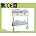 BDT205 used hospital treatment adjustable trolley with drawer for sale